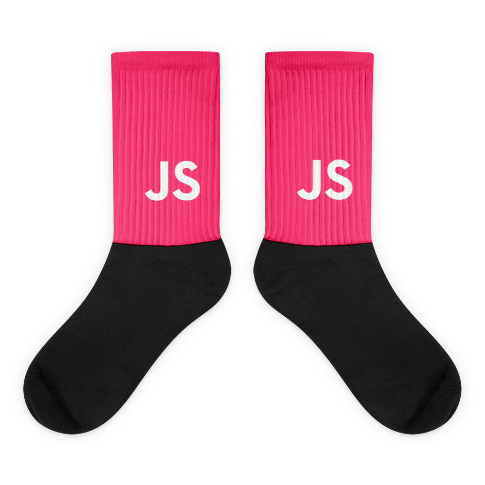 Pink JavaScript Socks