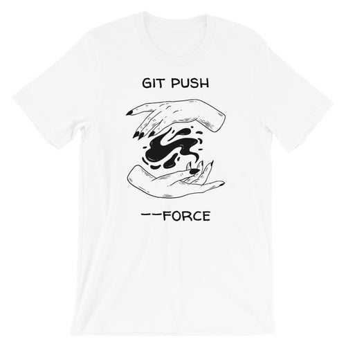 Git Push Force Spell Short-Sleeve Unisex T-Shirt