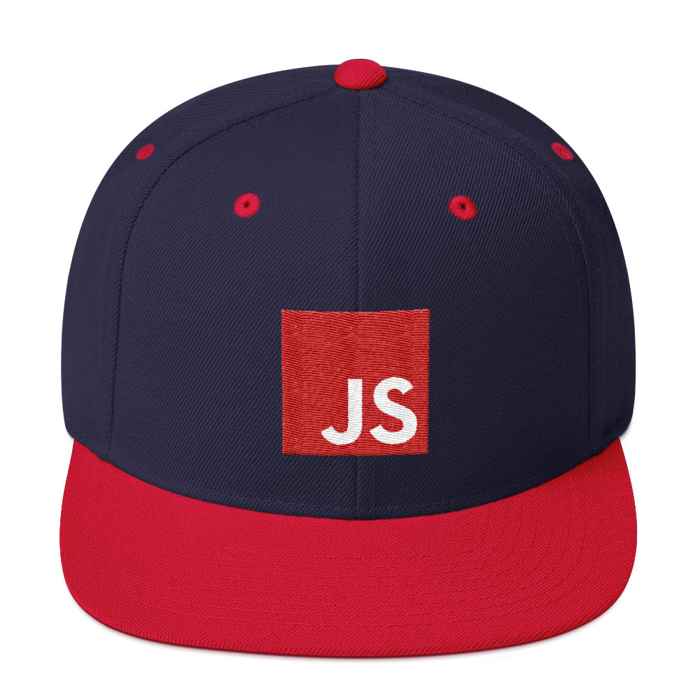 Navy/Red JavaScript Snapback Hat