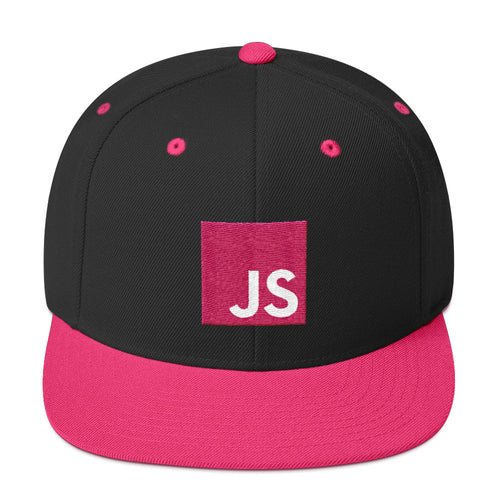 Pink JavaScript Snapback Hat