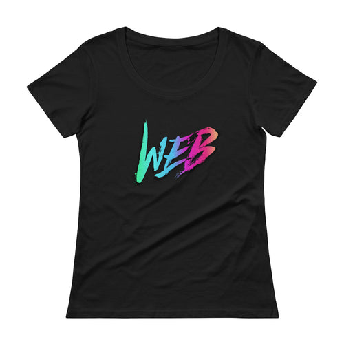 Web Women's Scoopneck T-Shirt