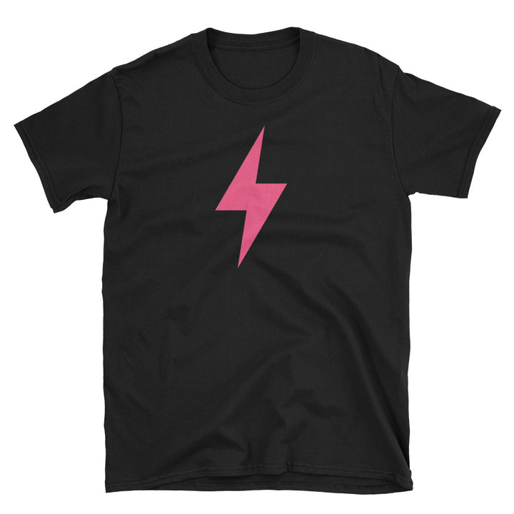 Pink Lightning Bolt Short-Sleeve Unisex T-Shirt