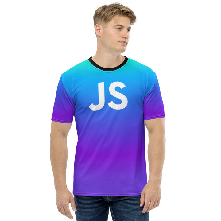 JavaScript Blue/Purple Gradient T-shirt