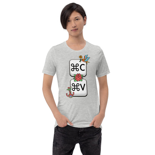 Ctrl C and Ctrl V Short-Sleeve Unisex T-Shirt