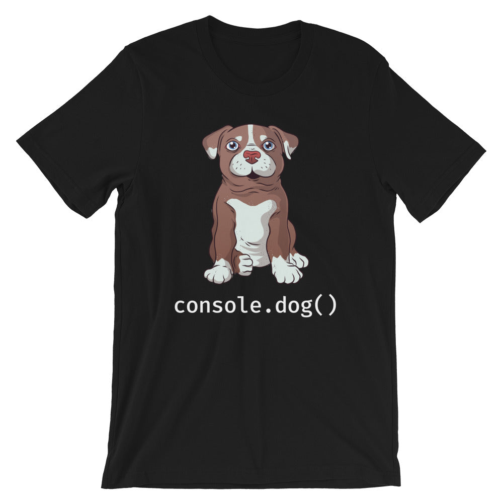 console.dog() Pitbull Short-Sleeve Unisex T-Shirt
