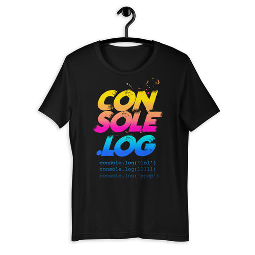 Console Log Short-Sleeve Unisex T-Shirt