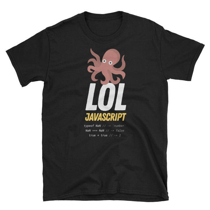 LOL JavaScript Octopus Short-Sleeve Unisex T-Shirt