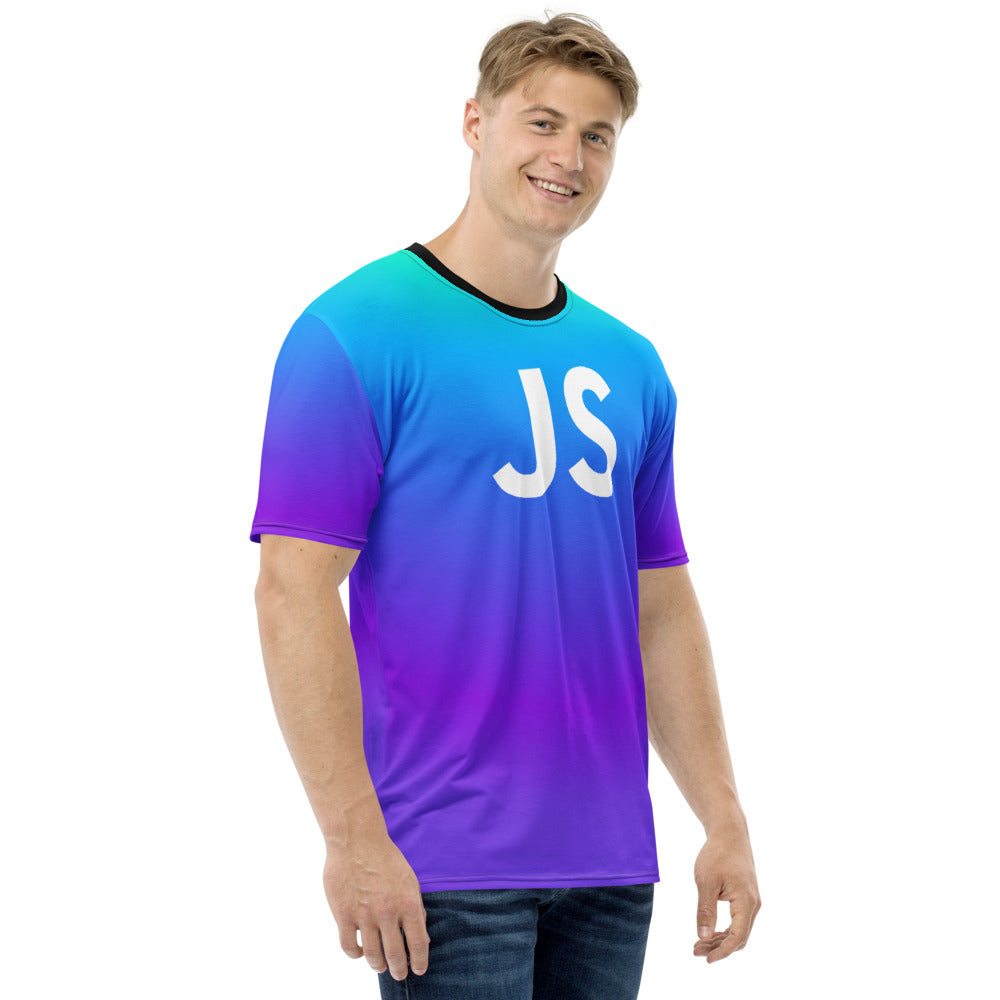JavaScript Blue/Purple Gradient T-shirt