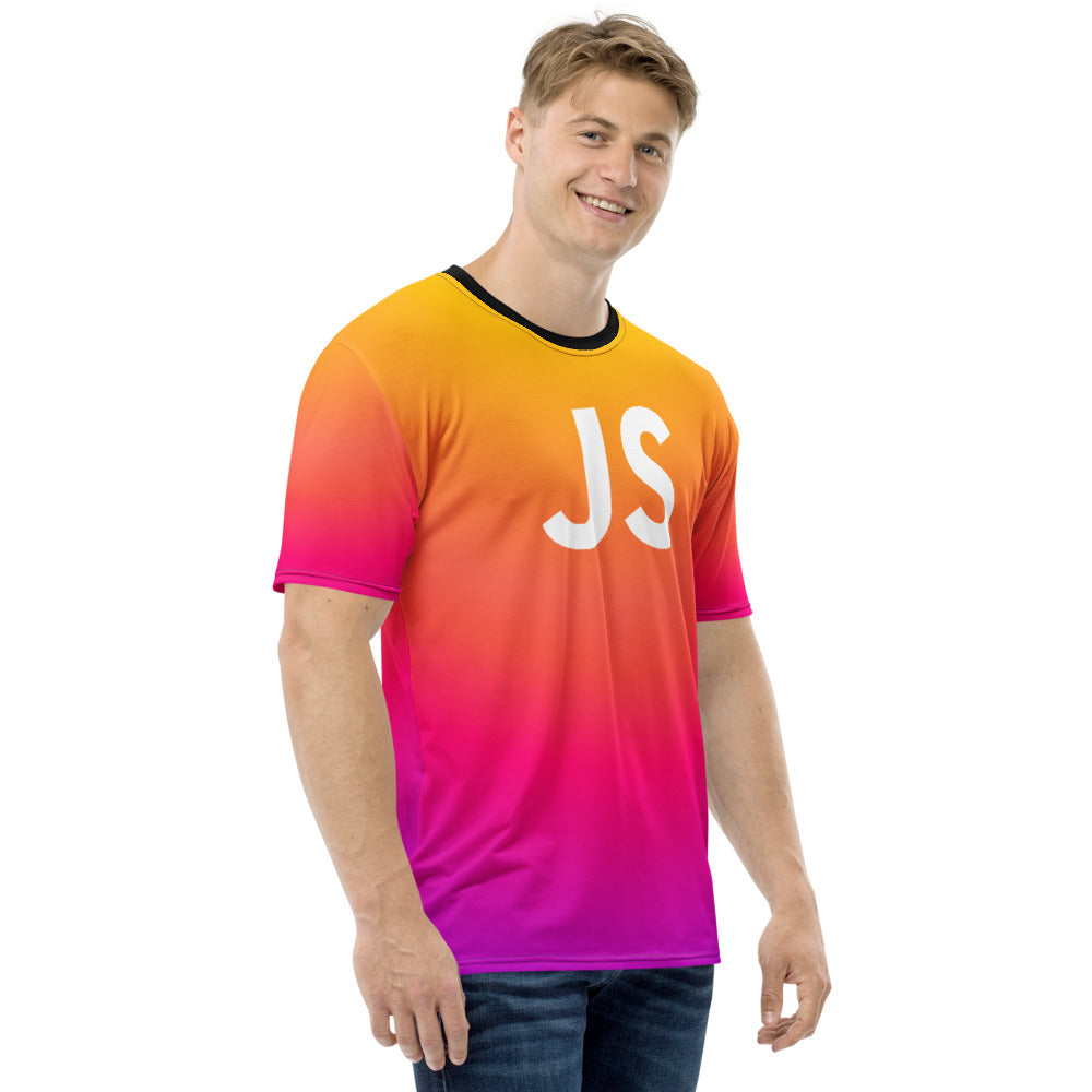JavaScript Purple/Pink/Yellow Gradient T-shirt