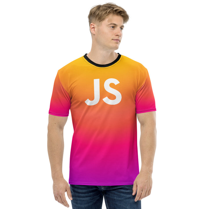 JavaScript Purple/Pink/Yellow Gradient T-shirt