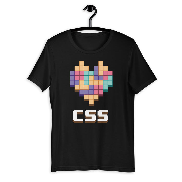 CSS pixel heart Short-Sleeve Unisex T-Shirt