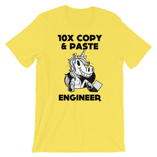 10x Copy & Paste Engineer Short-Sleeve Unisex T-Shirt