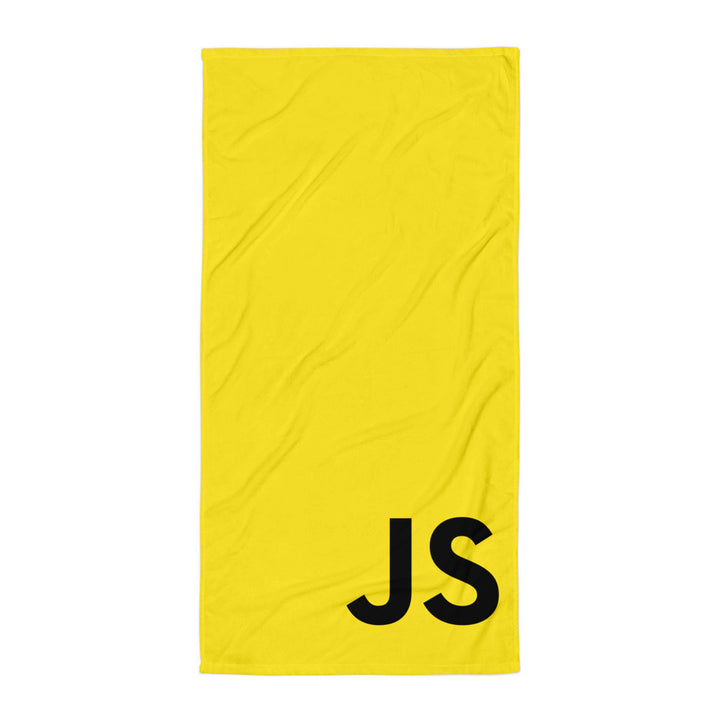 Yellow JavaScript Towel
