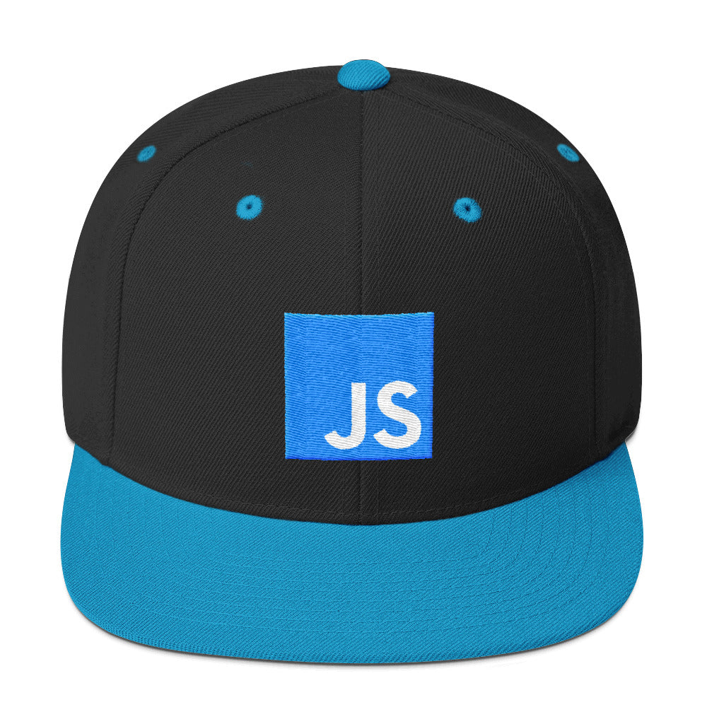 Teal JavaScript Snapback Hat
