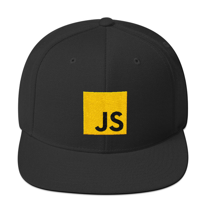 Black JavaScript Snapback Hat