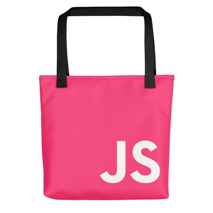 Pink JavaScript Tote bag