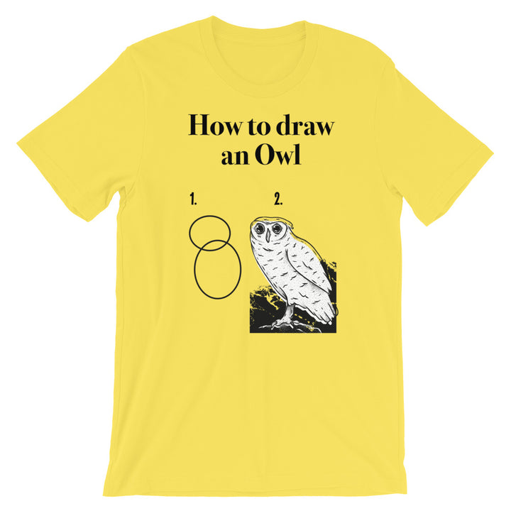 How To Draw An Owl Short-Sleeve Unisex T-Shirt