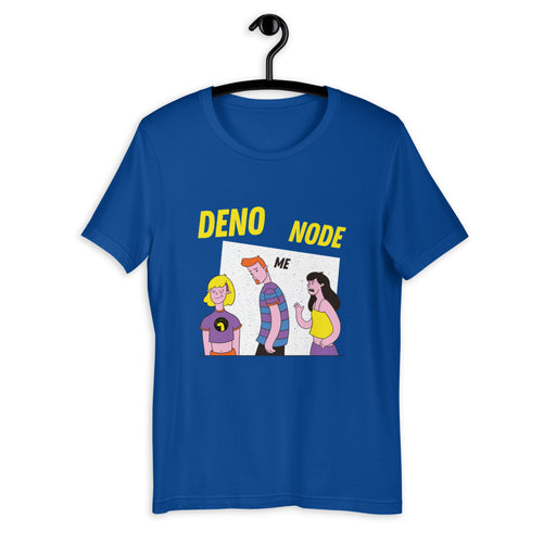 Me, Node, Deno Short-Sleeve Unisex T-Shirt